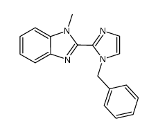 2-(1-benzyl-1H-imidazole-2-yl)-1-methyl-1H-benzo[d]imidazole Structure