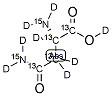 l-asparagine-13c4,15n2,d8 Structure