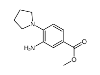 3-氨基-4-(吡咯烷-1-基)苯甲酸甲酯结构式