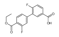 3-(4-ethoxycarbonyl-3-fluorophenyl)-4-fluorobenzoic acid Structure
