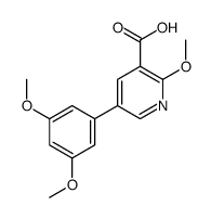 5-(3,5-dimethoxyphenyl)-2-methoxypyridine-3-carboxylic acid结构式