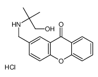 2-[[(1-hydroxy-2-methylpropan-2-yl)amino]methyl]xanthen-9-one,hydrochloride结构式