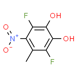 1,2-Benzenediol, 3,6-difluoro-4-methyl-5-nitro- (9CI) Structure