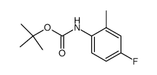 N-tert-butoxycarbonyl-4-fluoro-2-methylaniline Structure