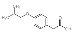 (4-异-丁氧基苯基)乙酸结构式