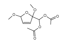 2-Diacetoxymethyl-2,5-dimethoxy-2,5-dihydro-furan结构式