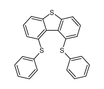 1,9-bis(phenylthio)dibenzothiophene结构式
