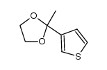 2-methyl-2-(thiophen-3-yl)-1,3-dioxolane Structure