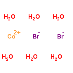 cobalt bromide, hexahydrate Structure