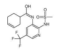 N-[2-(methanesulfonamido)-5-(trifluoromethyl)pyridin-3-yl]cyclohex-3-ene-1-carboxamide结构式