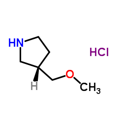 (S)-3-(甲氧基甲基)吡咯烷盐酸盐结构式