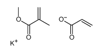 potassium,methyl 2-methylprop-2-enoate,prop-2-enoate结构式
