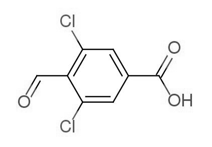 3,5-二氯-4-醛基苯甲酸结构式