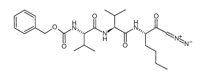 z-val-val-nle-diazomethylketone结构式