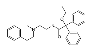α-Ethoxy-N-methyl-N-[2-[methyl(phenethyl)amino]ethyl]-α-phenylbenzeneacetamide Structure