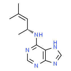 N(6)-(1,3-dimethyl-2-butenyl)adenine结构式