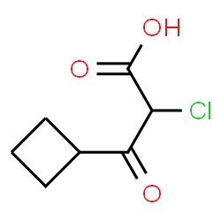Cyclobutanepropanoic acid, alpha-chloro-beta-oxo- (9CI) Structure