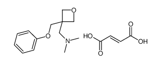 (Z)-but-2-enedioic acid,N,N-dimethyl-1-[3-(phenoxymethyl)oxetan-3-yl]methanamine结构式