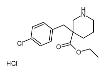 3-(4-氯苄基)哌啶-3-乙基羧酸盐酸盐结构式