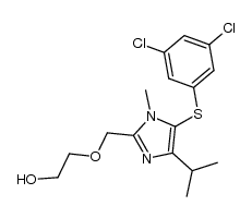 2-(5-(3,5-Dichlorophenylthio)-4-isopropyl-1-methyl-1H-imidazol-2-ylmethoxy)ethanol Structure