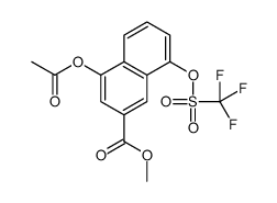 Methyl 4-acetoxy-8-{[(trifluoromethyl)sulfonyl]oxy}-2-naphthoate Structure