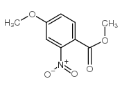 4-甲氧基-2-硝基苯甲酸甲酯结构式