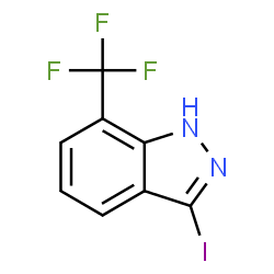 3-碘-7-(三氟甲基)-1H-吲唑结构式