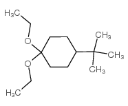 4-叔丁基环己酮二乙基乙缩醛结构式
