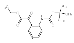 4-[[(1,1-二甲基乙氧基)羰基]氨基]-A-羰基-3-吡啶乙酸乙酯结构式