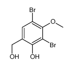2,4-dibromo-6-(hydroxymethyl)-3-methoxyphenol结构式