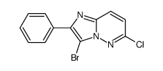 3-BROMO-6-CHLORO-2-PHENYL-IMIDAZO[1,2-B]PYRIDAZINE Structure