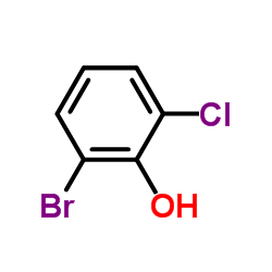 2-Bromo-6-chlorophenol structure