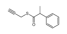 S-(prop-2-yn-1-yl) 2-phenylpropanethioate Structure