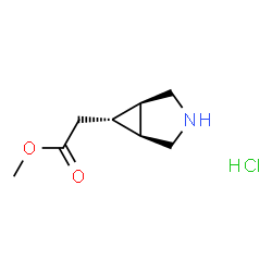 2-((1R,5S,6s)-3-氮杂双环[3.1.0]己烷-6-基)乙酸盐酸盐结构式