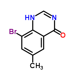 8-溴-6-甲基喹唑啉-4(3H)-酮结构式