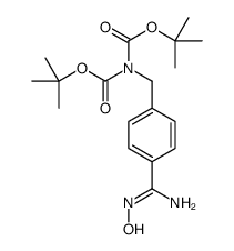 4-(N,N-二boc-氨基甲基)-n-羟基苯甲酰胺结构式