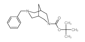 7-苄基-3,7-二氮杂二环[3.3.1]壬烷-3-甲酸叔丁酯结构式