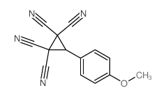 1,1,2,2-Cyclopropanetetracarbonitrile,(4-methoxyphenyl)- Structure