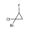 1-bromo-1-chloro-2-fluorocyclopropane结构式