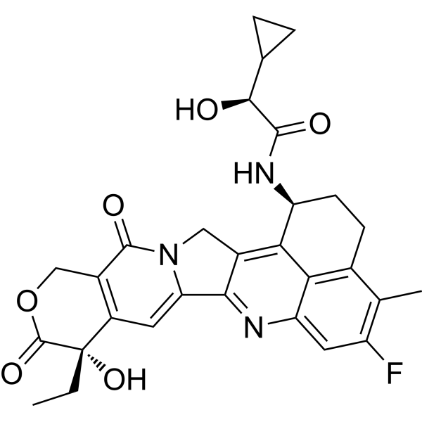 Cyclopropaneacetamide-Exatecan Structure