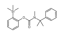 2-(trimethylsilyl)phenyl methyl(2-phenylpropan-2-yl)carbamate结构式