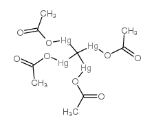 acetyloxy-[tris(acetyloxymercurio)methyl]mercury Structure