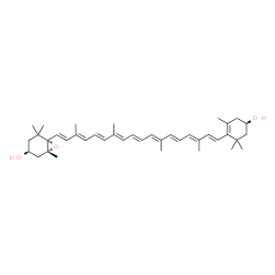 (3S,3'R,5R,6S)-5,6-Epoxy-5,6-dihydro-β,β-carotene-3,3'-diol结构式