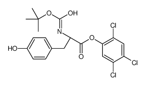 BOC-L-TYROSINE 2,4,5-TRICHLOROPHENYL ESTER结构式