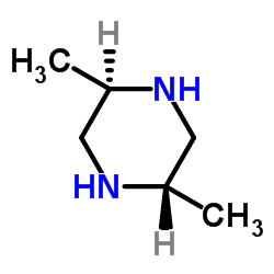 反式-2,5-二甲基哌嗪结构式