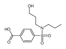 4-[3-hydroxypropyl(propyl)sulfamoyl]benzoic acid Structure