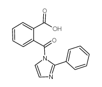 2-(2-苯基咪唑-1-羰基)苯甲酸结构式