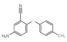 5-AMINO-2-[(4-METHYLPHENYL)SULFANYL]BENZENECARBONITRILE结构式