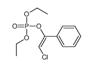 (2-chloro-1-phenylethenyl) diethyl phosphate Structure