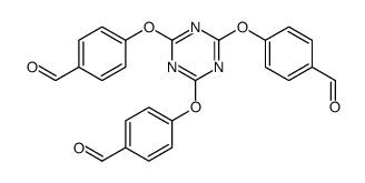 2,4,6-三(4-甲酰基苯氧基)-1,3,5-三嗪结构式